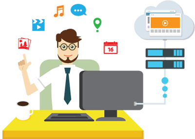 Hospedagem com painel de controle facil e intuitivo